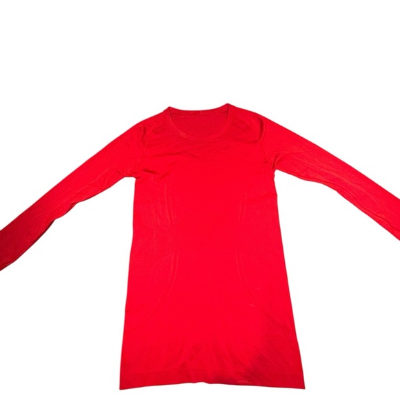 Lululemon Swiftly Tech Long Sleeve 2.0 - Women's Red Long Sleeve Top size 6 - Picture 7 of 16